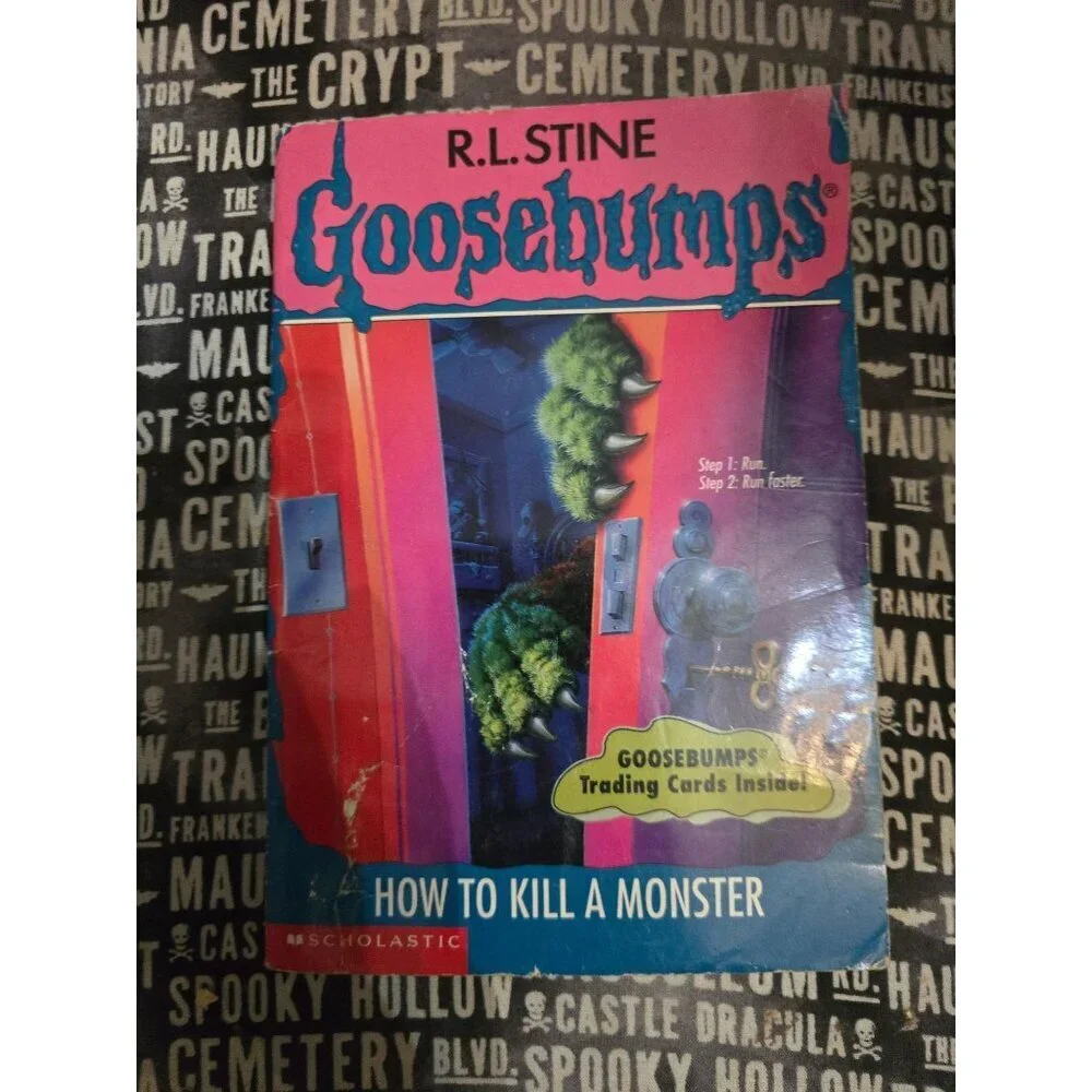 Goosebumps #46 How to Kill a Monster by R.L. Stine Vintage Horror Paperback Book